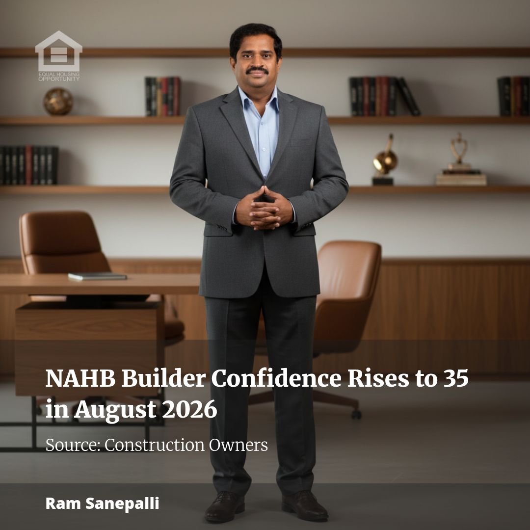 NAHB Builder Confidence Rises to 35 in August 2026